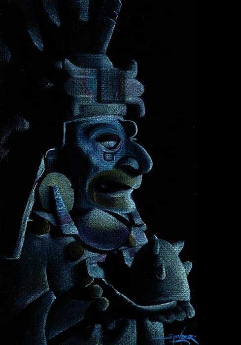 Black Market Art Company Mayan God Itzamna Print - Black Market Art Company - Flyclothing LLC