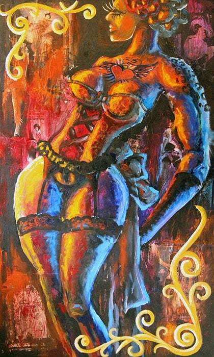 Black Market Art Company Burleska Print - Black Market Art Company - Flyclothing LLC