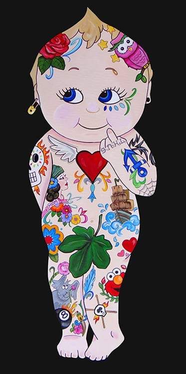 Black Market Art Company Bad Baby Tatts Print - Black Market Art Company - Flyclothing LLC