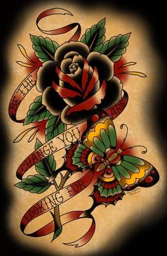 Black Market Art Company Be The Change Print - Black Market Art Company - Flyclothing LLC