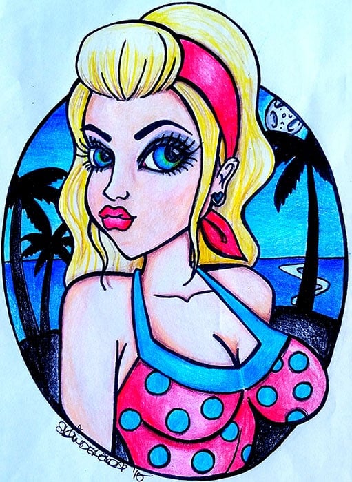 Black Market Art Company Beach Blonde Print