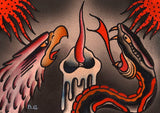 Black Market Art Company Between the Flame Print