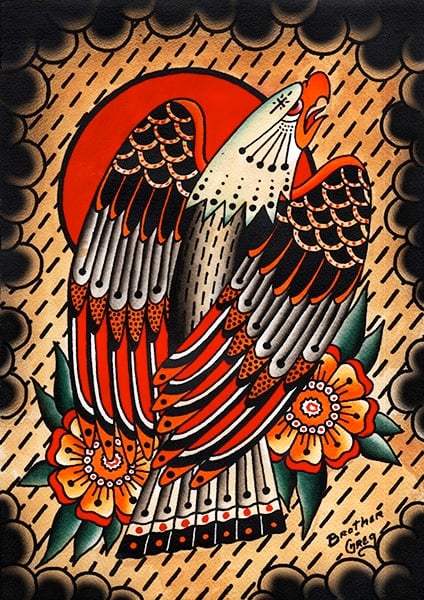 Black Market Art Company Bird of Prey Print - Black Market Art Company - Flyclothing LLC