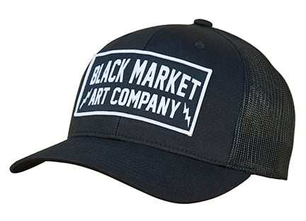 Black Market Art Company Black Market Art & Electric Retro Hat Print - Black Market Art Company - Flyclothing LLC