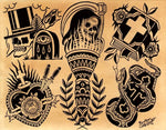 Black Market Art Company Black On Black Flash Print