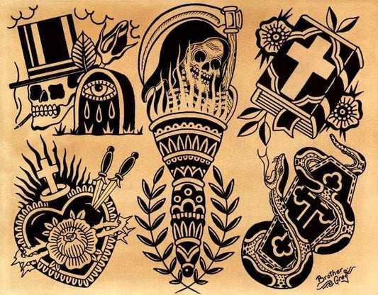 Black Market Art Company Black On Black Flash Print - Black Market Art Company - Flyclothing LLC