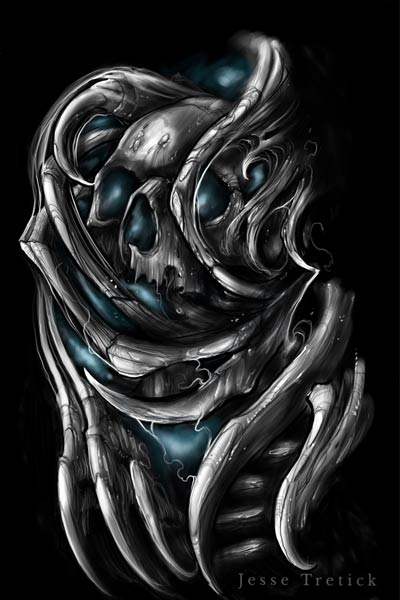 Black Market Art Company Blue Death Print - Black Market Art Company - Flyclothing LLC