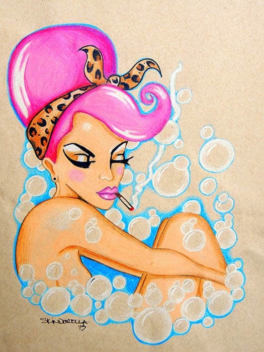 Black Market Art Company Bubble Bath Print