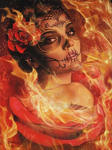Black Market Art Company Burning Desire Print