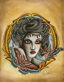 Black Market Art Company Butterfly Lady Print