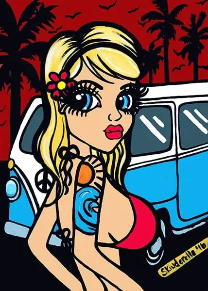 Black Market Art Company Cali Girl Print - Black Market Art Company - Flyclothing LLC