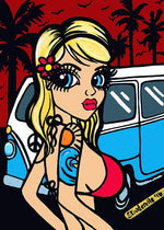Black Market Art Company Cali Girl Print