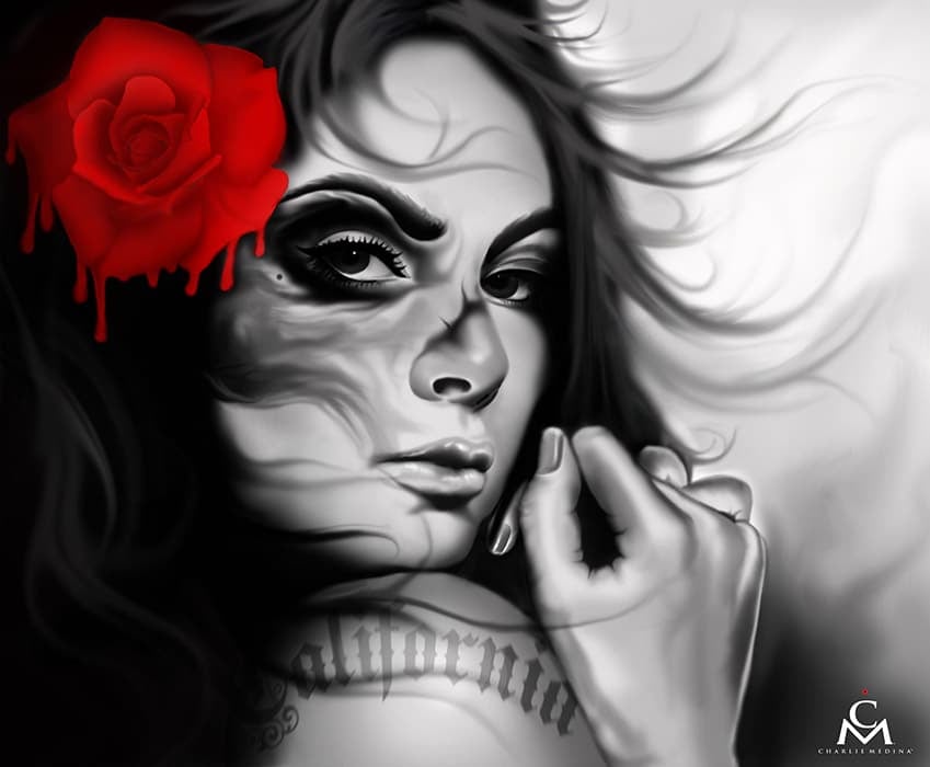 Black Market Art Company California Girl Print