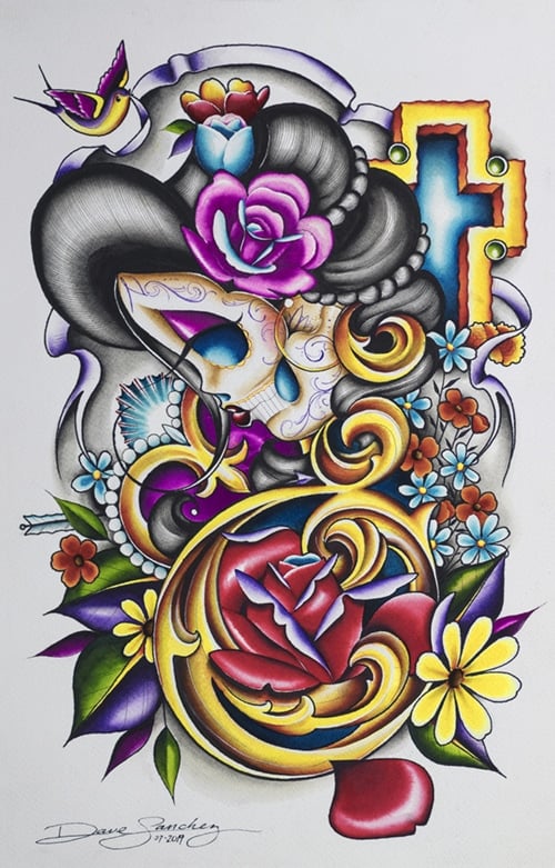 Black Market Art Company California Gold Print