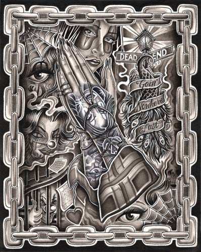Black Market Art Company Chola Blessings Print - Black Market Art Company - Flyclothing LLC