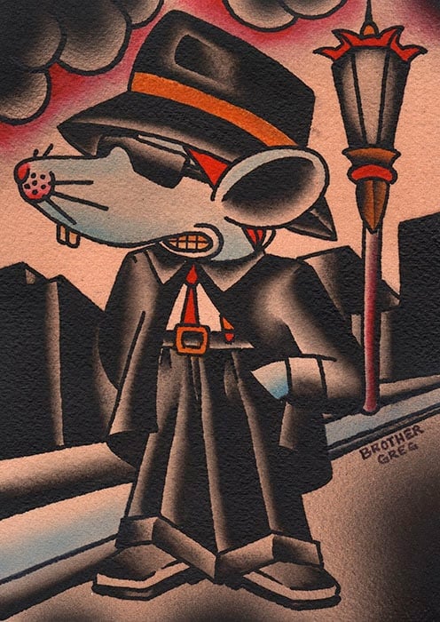 Black Market Art Company Cholo Mouse Print