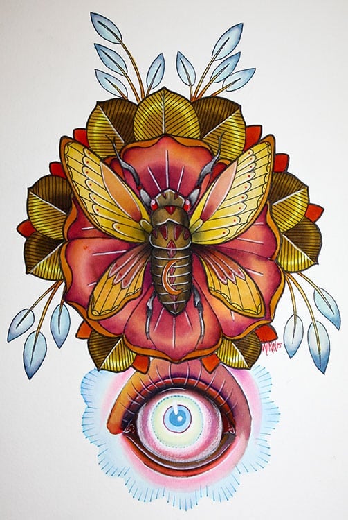 Black Market Art Company Cicada Print