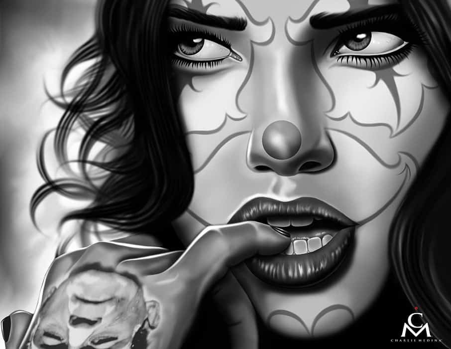 Black Market Art Company Clown Secrets Print