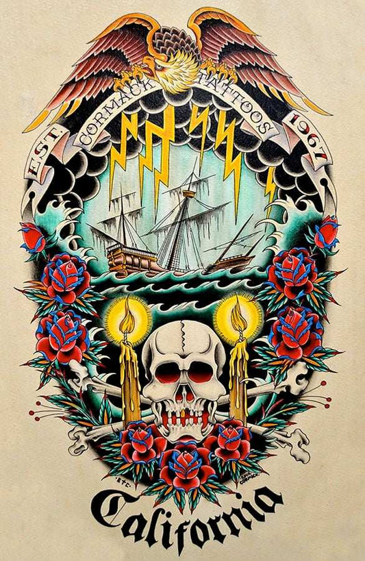 Black Market Art Company Cormack Tattoos Print - Black Market Art Company - Flyclothing LLC