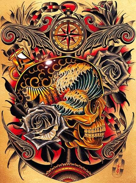 Black Market Art Company Course Print - Black Market Art Company - Flyclothing LLC