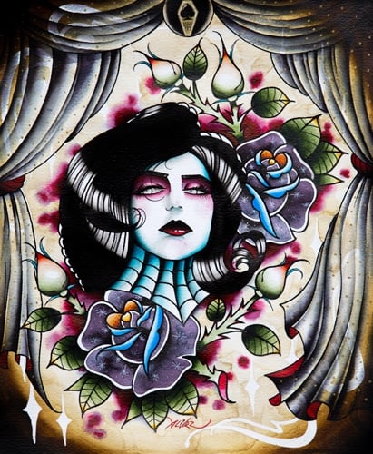 Black Market Art Company Crimson Temptress Print