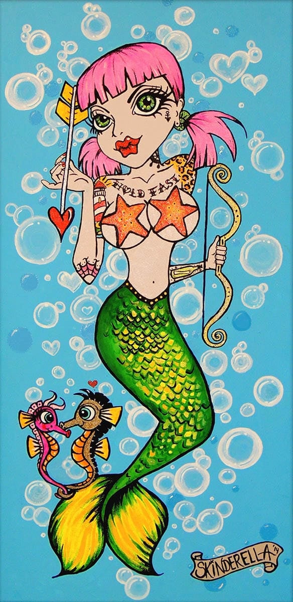 Black Market Art Company Cupid of the Sea Print