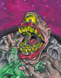 Black Market Art Company Cyclops Invasion Print