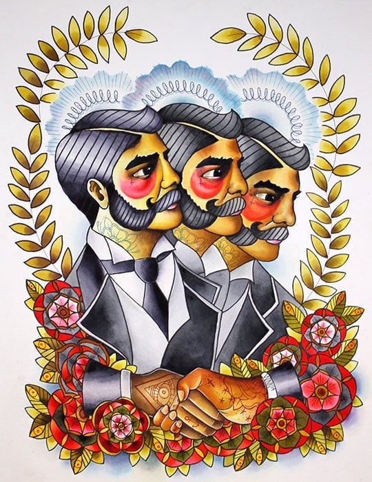 Black Market Art Company Dapper Dudes Print