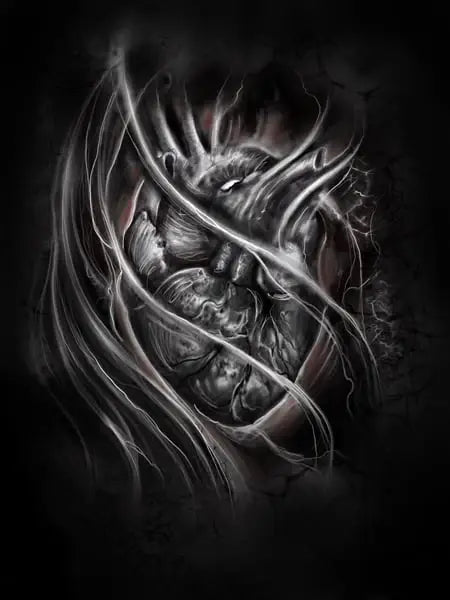 Black Market Art Company Dark Heart Print - Black Market Art Company - Flyclothing LLC