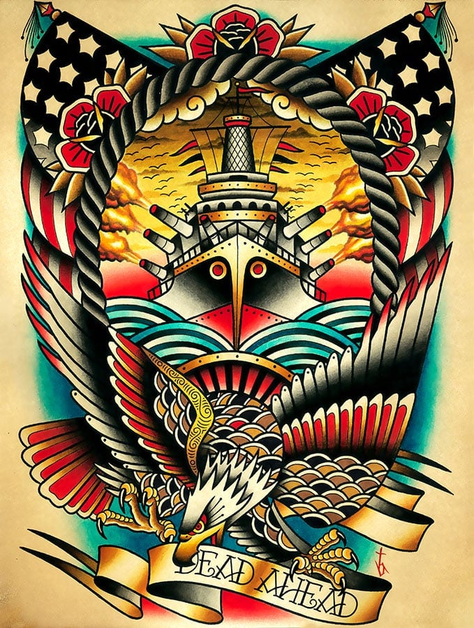 Black Market Art Company Dead Ahead Print