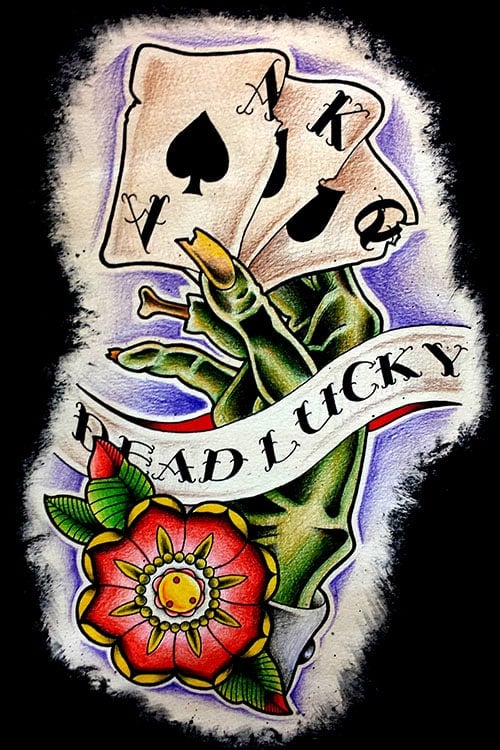 Black Market Art Company Dead Lucky Print