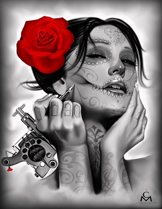 Black Market Art Company Dead Queen Print