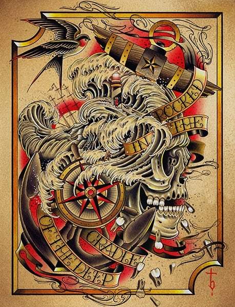 Black Market Art Company Deep Print - Black Market Art Company - Flyclothing LLC