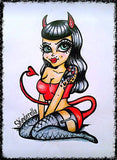 Black Market Art Company Devil Doll Print