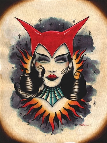 Black Market Art Company Devil Girl Print