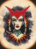 Black Market Art Company Devil Girl Print
