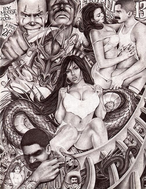 Black Market Art Company Dragon Girl Print