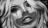 Black Market Art Company Dreaming BW Print