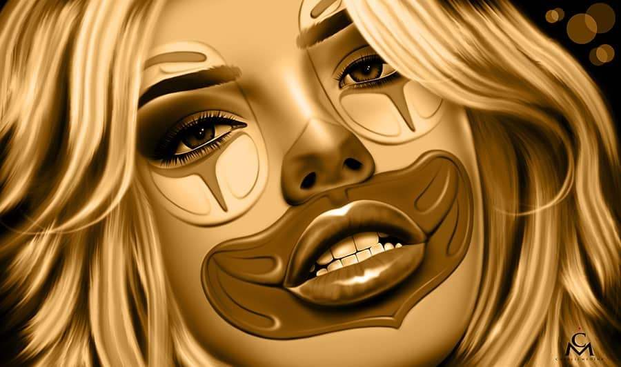 Black Market Art Company Dreaming Gold Print - Black Market Art Company - Flyclothing LLC
