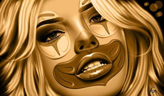 Black Market Art Company Dreaming Gold Print - Black Market Art Company - Flyclothing LLC