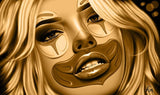 Black Market Art Company Dreaming Gold Print