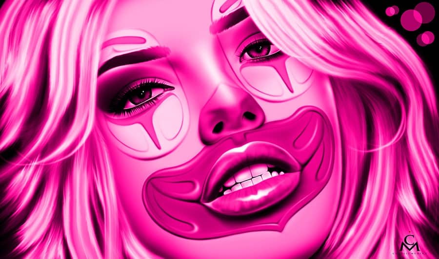 Black Market Art Company Dreaming Pink Print