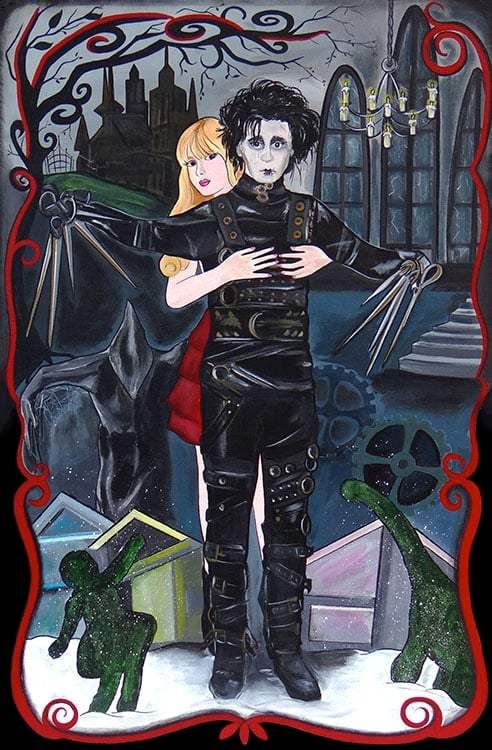 Black Market Art Company Edward Scissor Print - Black Market Art Company - Flyclothing LLC
