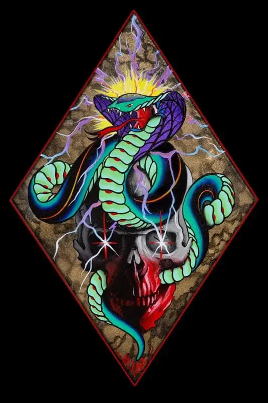 Black Market Art Company Electric Cobra Print - Black Market Art Company - Flyclothing LLC