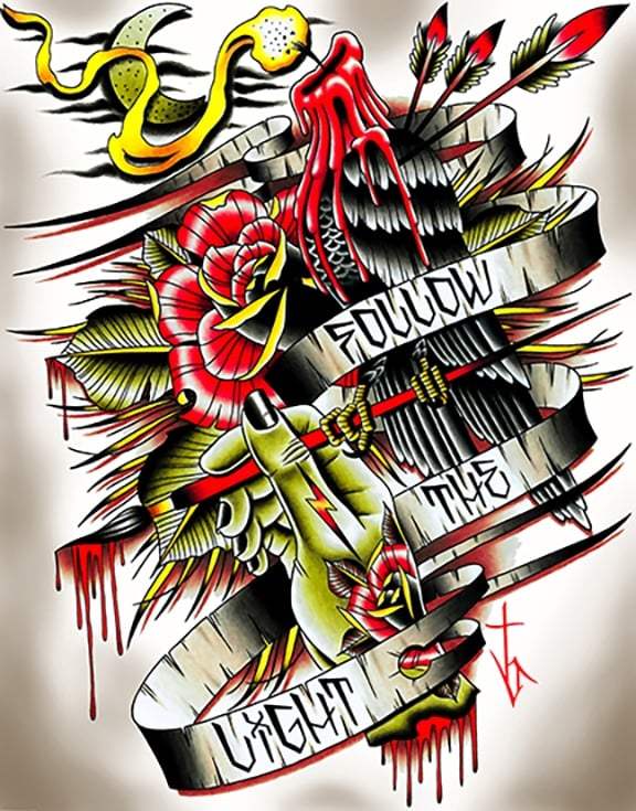 Black Market Art Company Follow The Light Print - Black Market Art Company - Flyclothing LLC