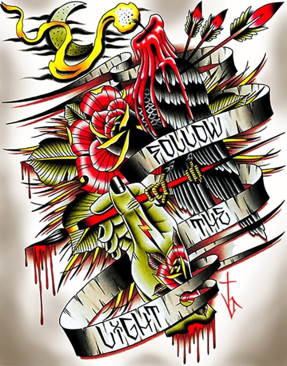 Black Market Art Company Follow The Light Print