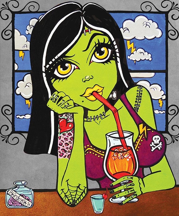 Black Market Art Company Frankie Girl Print