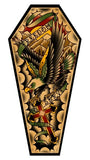Black Market Art Company Freedom To Serve &  Stretched Canvas Coffin Print