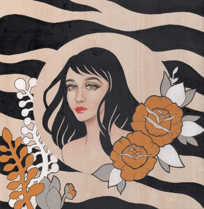 Black Market Art Company Girl Zebra Print