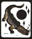 Black Market Art Company Gator of Diamonds Print